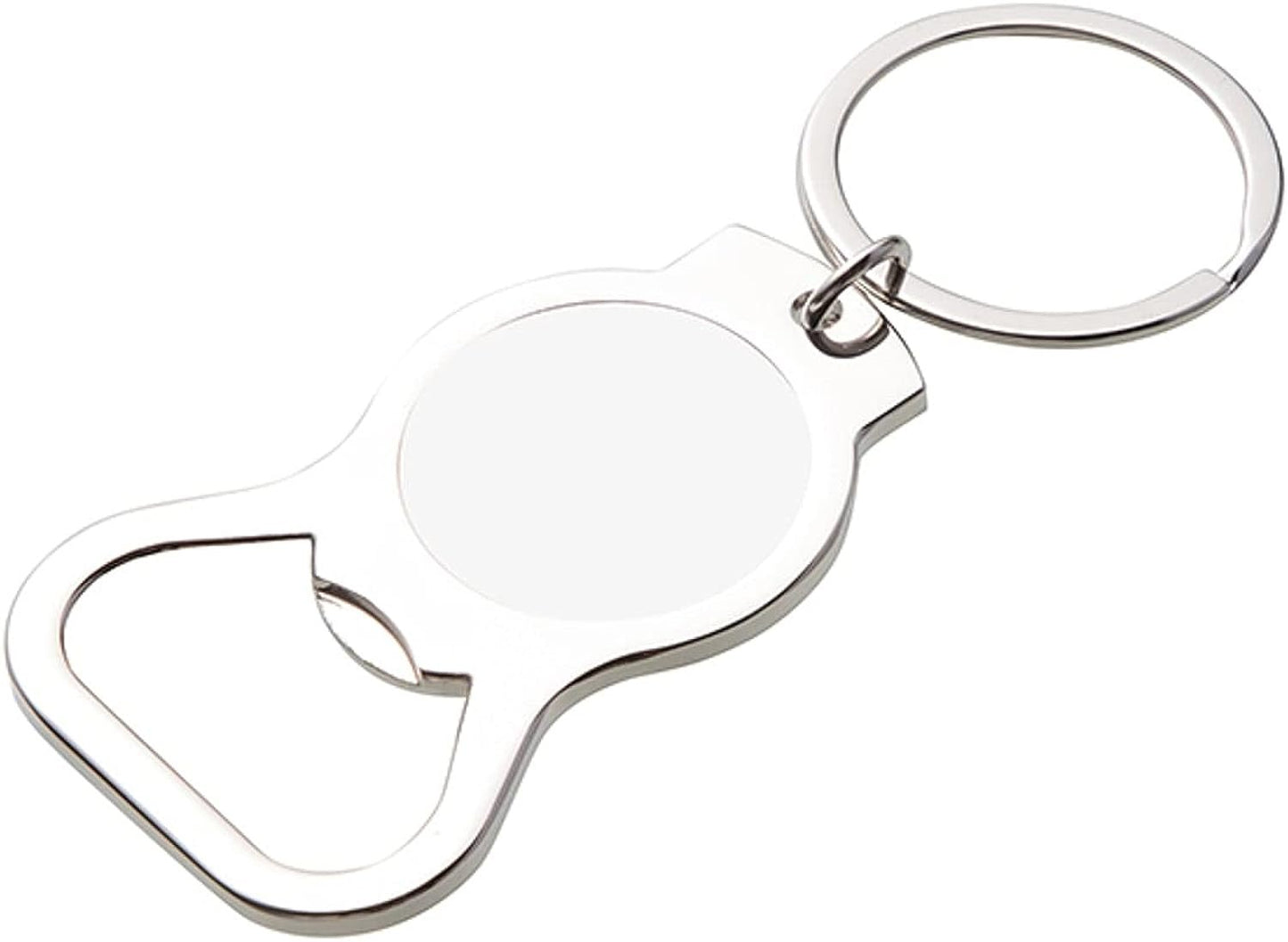 Tampa Bay Lightning Premium Solid Metal Bottle Opener Keychain, Silver Key Ring, Team Logo by Fielders Choice