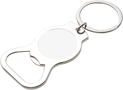Tampa Bay Lightning Premium Solid Metal Bottle Opener Keychain, Silver Key Ring, Team Logo by Fielders Choice