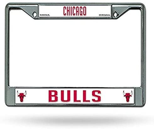 Chicago Bulls Premium Metal License Plate Frame Chrome Tag Cover, 12x6 Inch by Fielders Choice