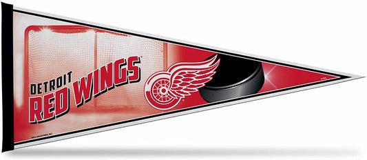 Detroit Red Wings Felt Pennant 12x30 Puck Design by Fielders Choice