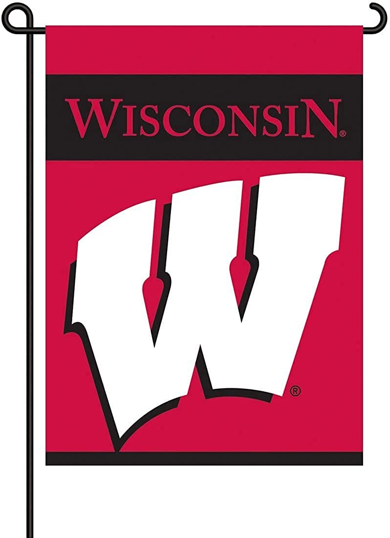 Wisconsin Badgers 2-Sided Garden Flag 13" x 18" University of by Fielders Choice
