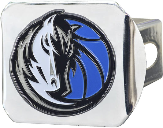 Dallas Mavericks Hitch Cover Solid Metal with Raised Color Metal Emblem 2" Square Type III by Fielders Choice