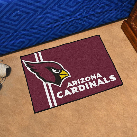 Arizona Cardinals Floor Mat Area Rug, 20x30 Inch, Nylon, Anti-Skid Backing by Fielders Choice