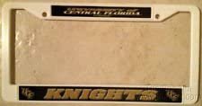 University of Central Florida UCF Knights White Plastic License Plate Frame Tag Cover, 12x6 Inch by Fielders Choice