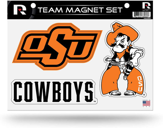 Okalahoma State University Cowboys Multi Magnet Sheet Shape Cut 8x11 Inch by Fielders Choice