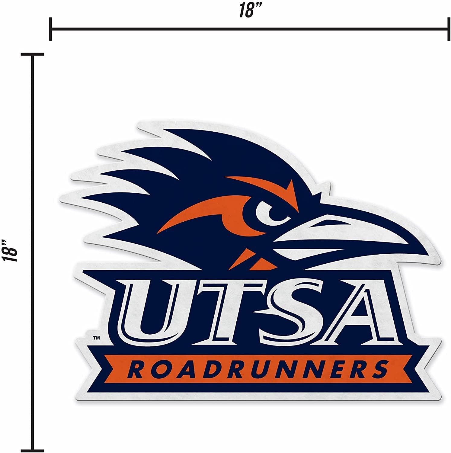 University of Texas San Antonio Roadrunners Soft Felt Pennant, Primary Design, 18 Inch, Easy To Hang by Fielders Choice