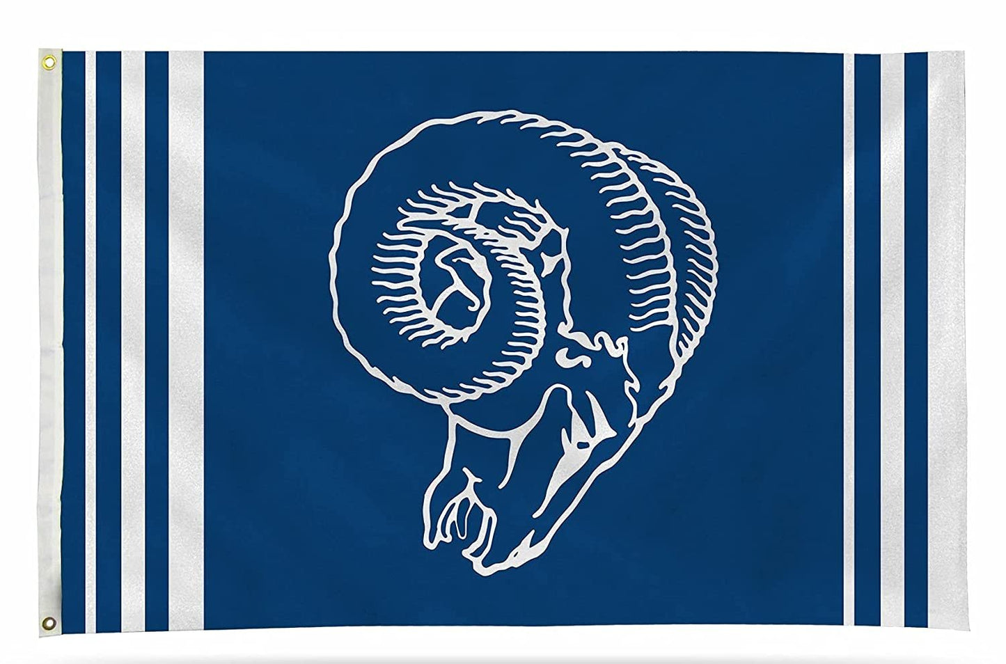Los Angeles Rams Premium 3x5 Feet Flag Banner, Retro Logo, Metal Grommets, Outdoor Indoor, Single Sided by Fielders Choice