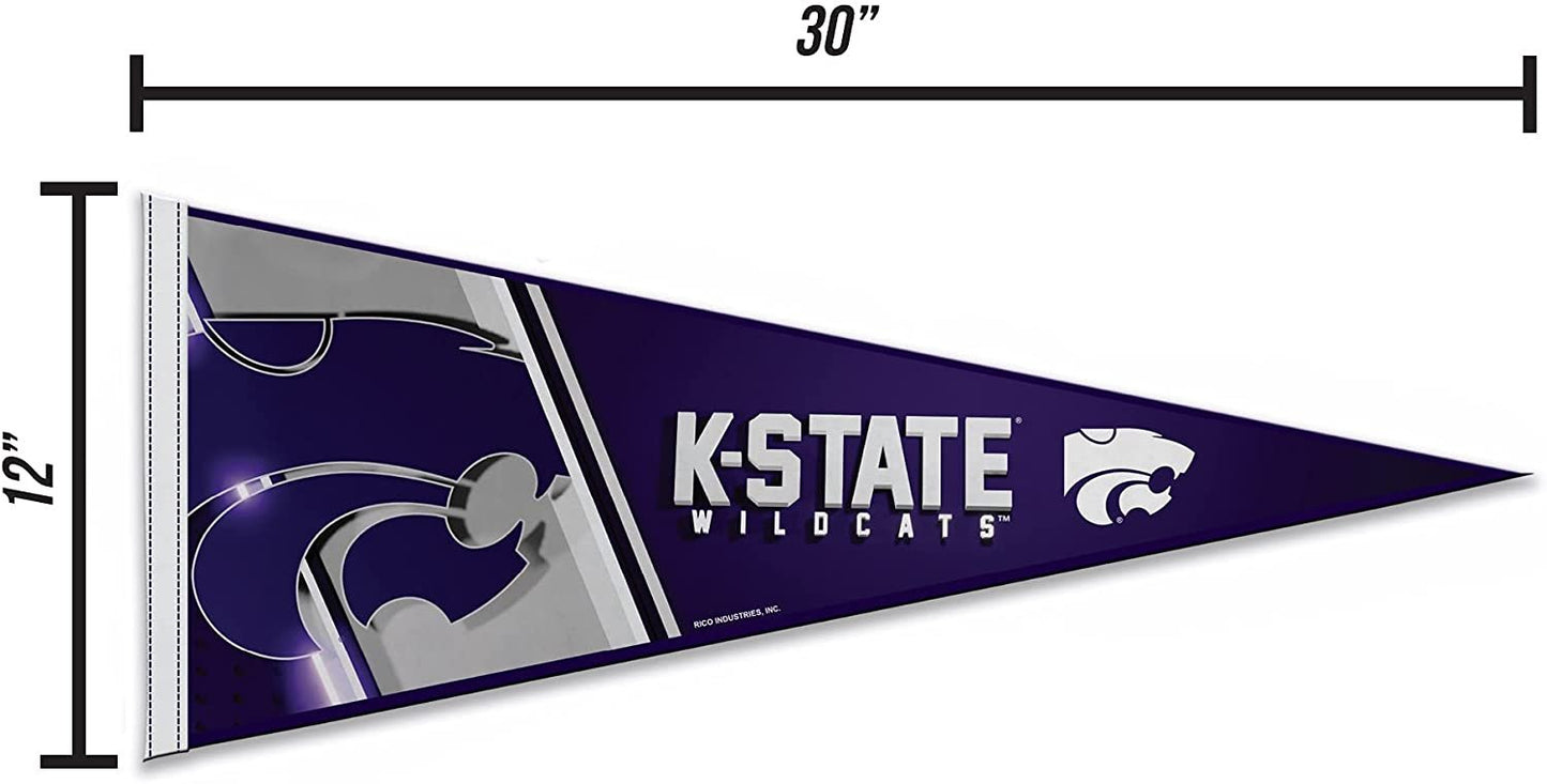 Kansas State University Wildcats Soft Felt Pennant, 12x30 Inch, Easy To Hang by Fielders Choice