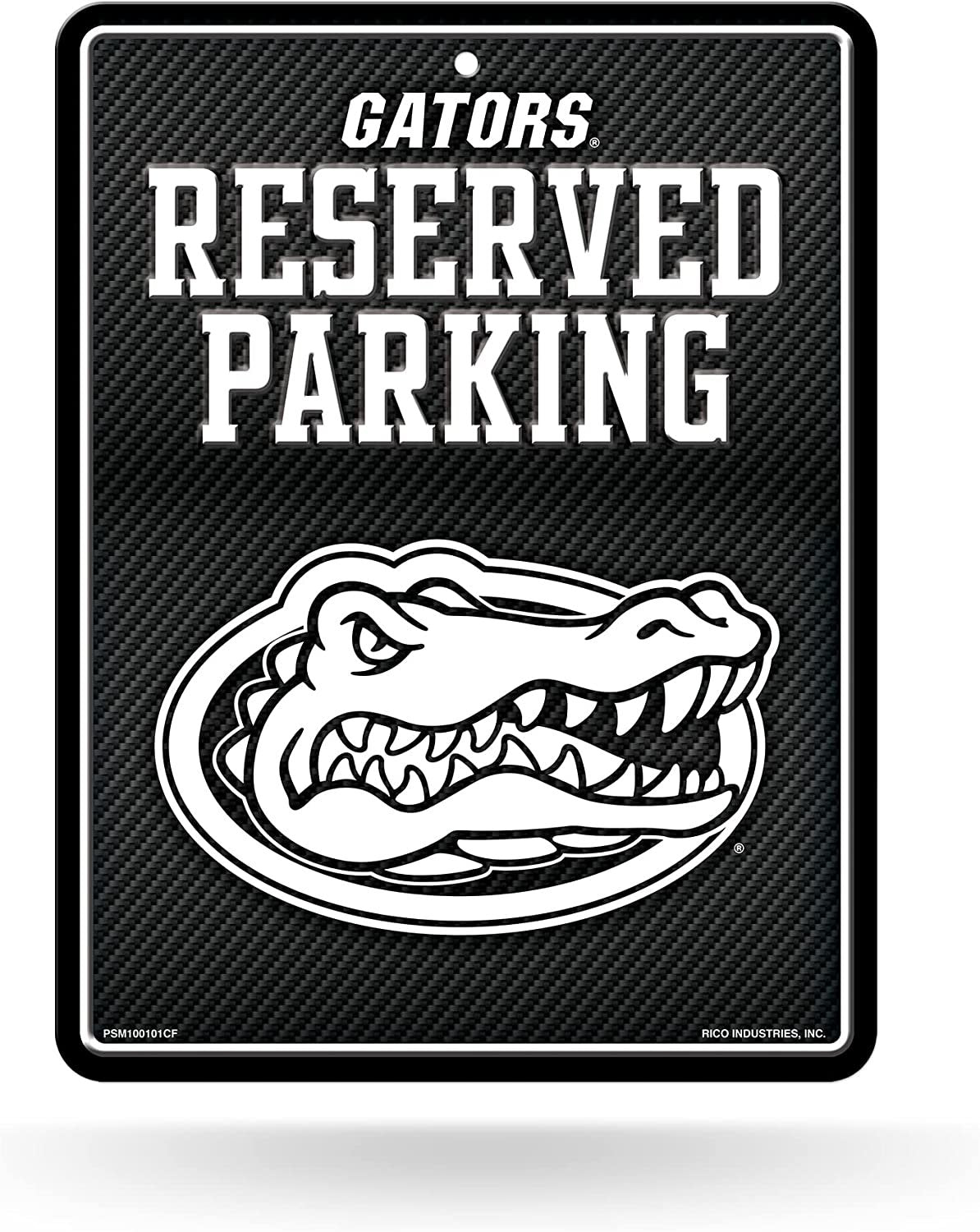 University of Florida Gators Metal Parking Sign, Carbon Fiber Design 8.5x11 Inch by Fielders Choice