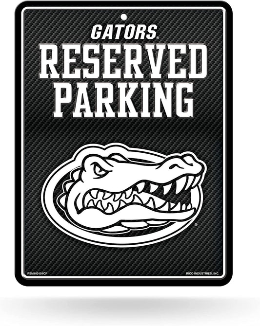 University of Florida Gators Metal Parking Sign, Carbon Fiber Design 8.5x11 Inch by Fielders Choice