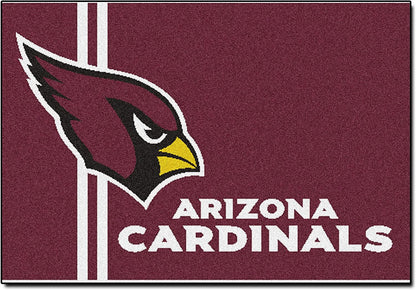 Arizona Cardinals Floor Mat Area Rug, 20x30 Inch, Nylon, Anti-Skid Backing by Fielders Choice