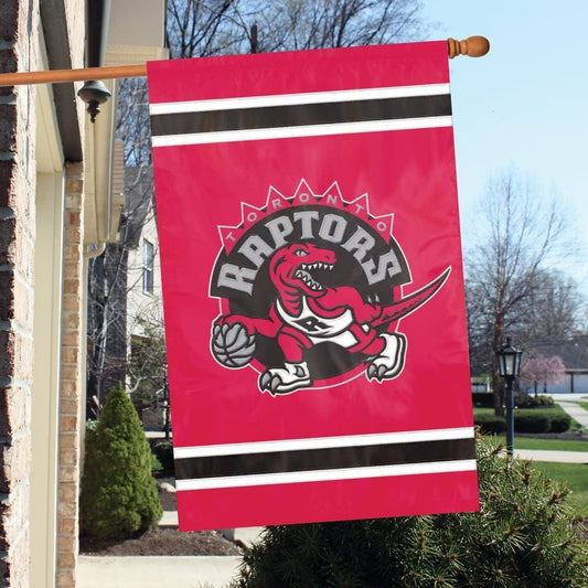 Toronto Raptors House Banner Flag Applique Embroidered Double Sided 44 x 28 by Fielders Choice