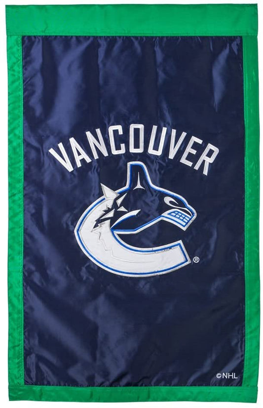 Vancouver Canucks Premium 2-sided House Banner Flag, Applique, 28x44 Inches by Fielders Choice