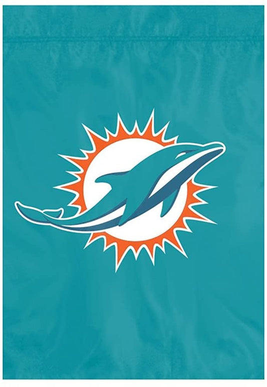 Miami Dolphins Premium Garden Flag Banner, Embroidered, 13x18 Inch by Fielders Choice