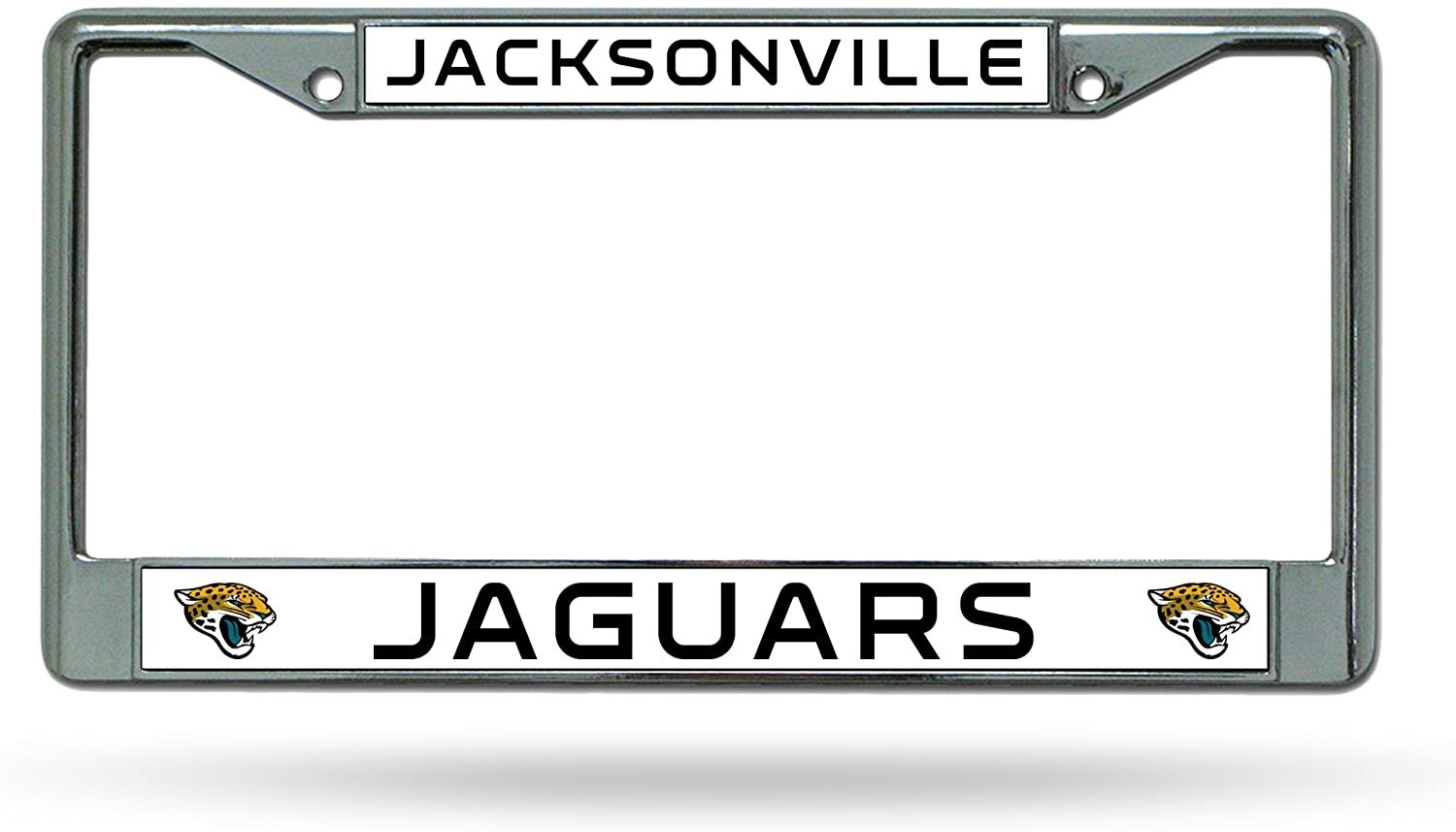 Jacksonville Jaguars Premium Metal License Plate Frame Chrome Tag Cover, 12x6 Inch by Fielders Choice