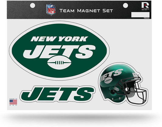 Rico Industries NFL New York Jets Die Cut Team Magnet Set Sheet, 8.5 x 11-" by Fielders Choice