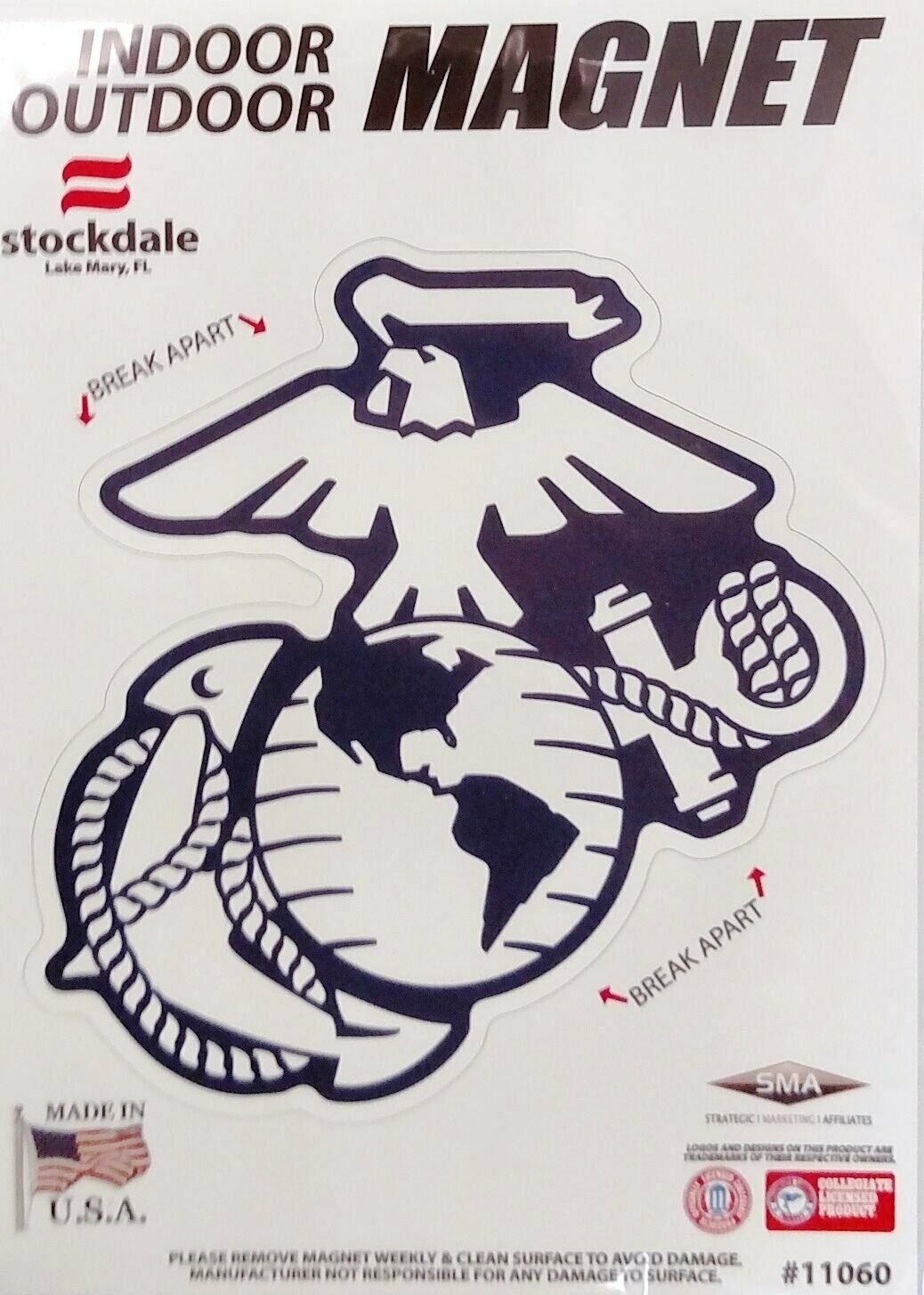 Stockdale Marines New Logo SD11060 5" Magnet Vinyl Heavy Duty Auto Home United States Military by Fielders Choice
