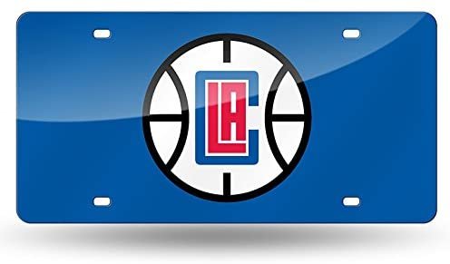 NBA Los Angeles Clippers Laser Inlaid Metal License Plate Tag by Fielders Choice