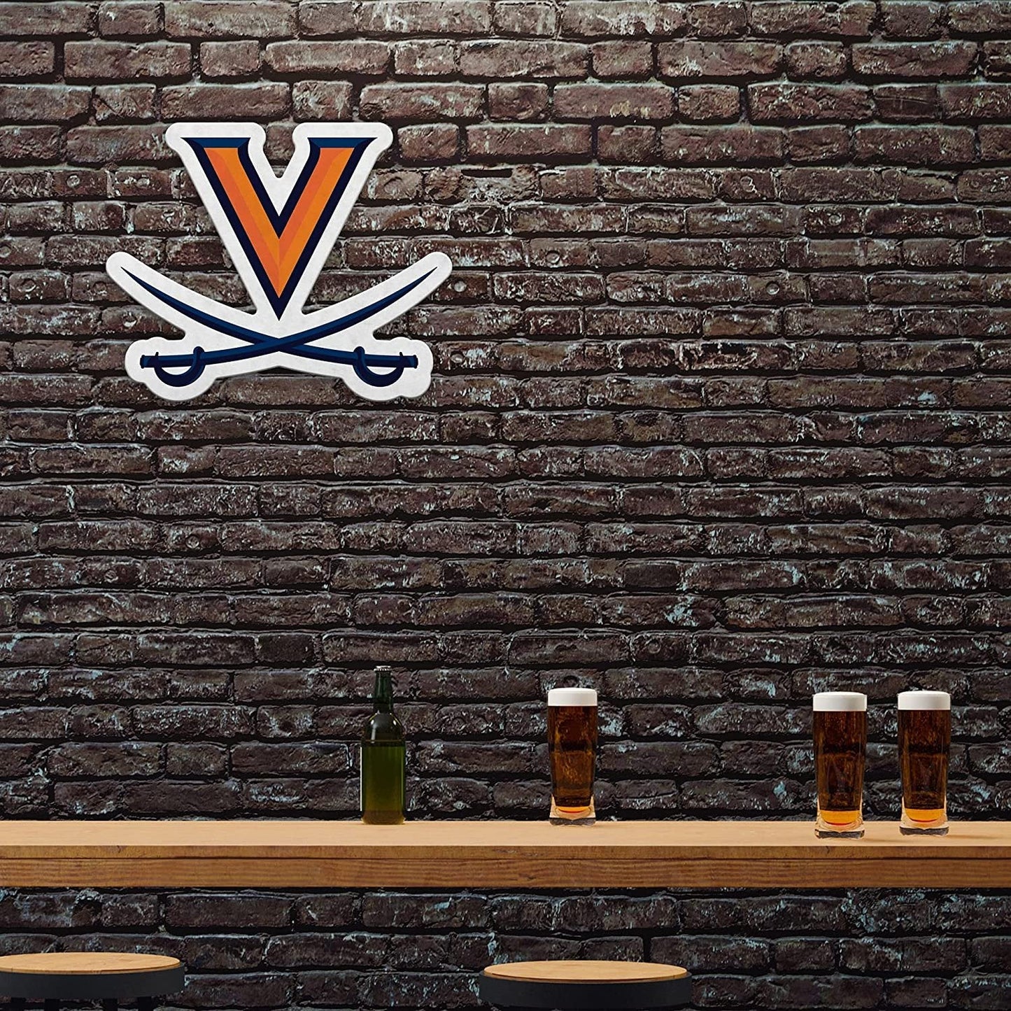 University of Virginia Cavaliers Soft Felt Pennant, Primary Design, Shape Cut, 18 Inch, Easy To Hang by Fielders Choice