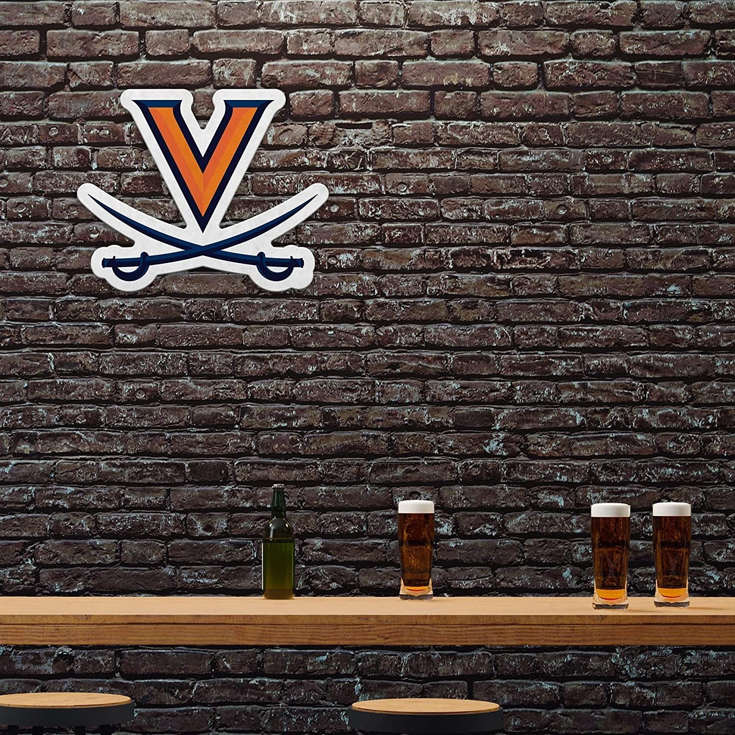 University of Virginia Cavaliers Soft Felt Pennant, Primary Design, Shape Cut, 18 Inch, Easy To Hang by Fielders Choice