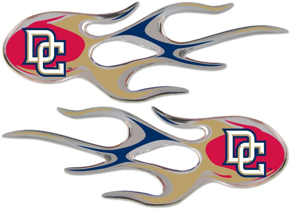 Washington Nationals Dc Logo, Pair of Decal Sticker Emblem, Air Puffed Raised, Micro Flame Design, Full Adhesive Backing, 2x5 Inch Each by Fielders Choice