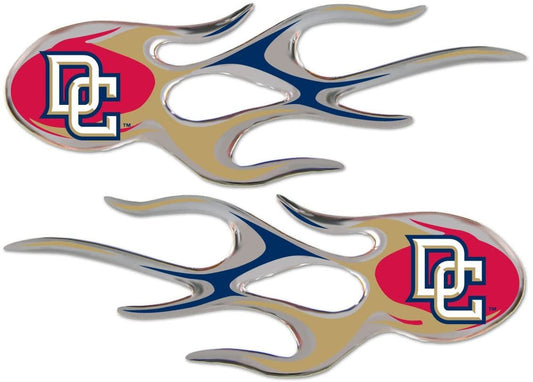 Washington Nationals Dc Logo, Pair of Decal Sticker Emblem, Air Puffed Raised, Micro Flame Design, Full Adhesive Backing, 2x5 Inch Each by Fielders Choice