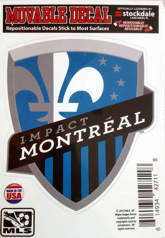 Montreal Impact 5" Vinyl Die Cut Decal Sticker Repositionable MLS Soccer Football Club by Fielders Choice