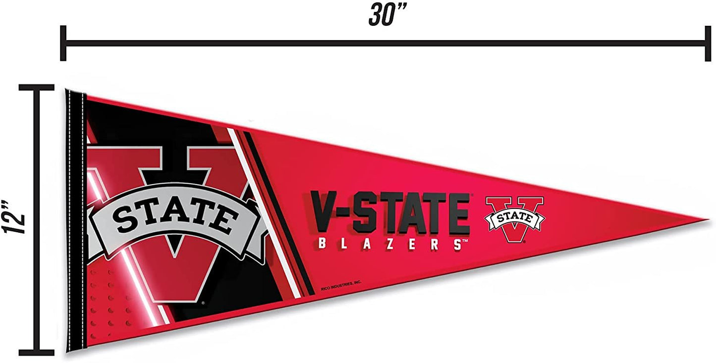 Valdosta State University Blazers Soft Felt Pennant, Primary Design, 12x30 Inch, Easy To Hang by Fielders Choice
