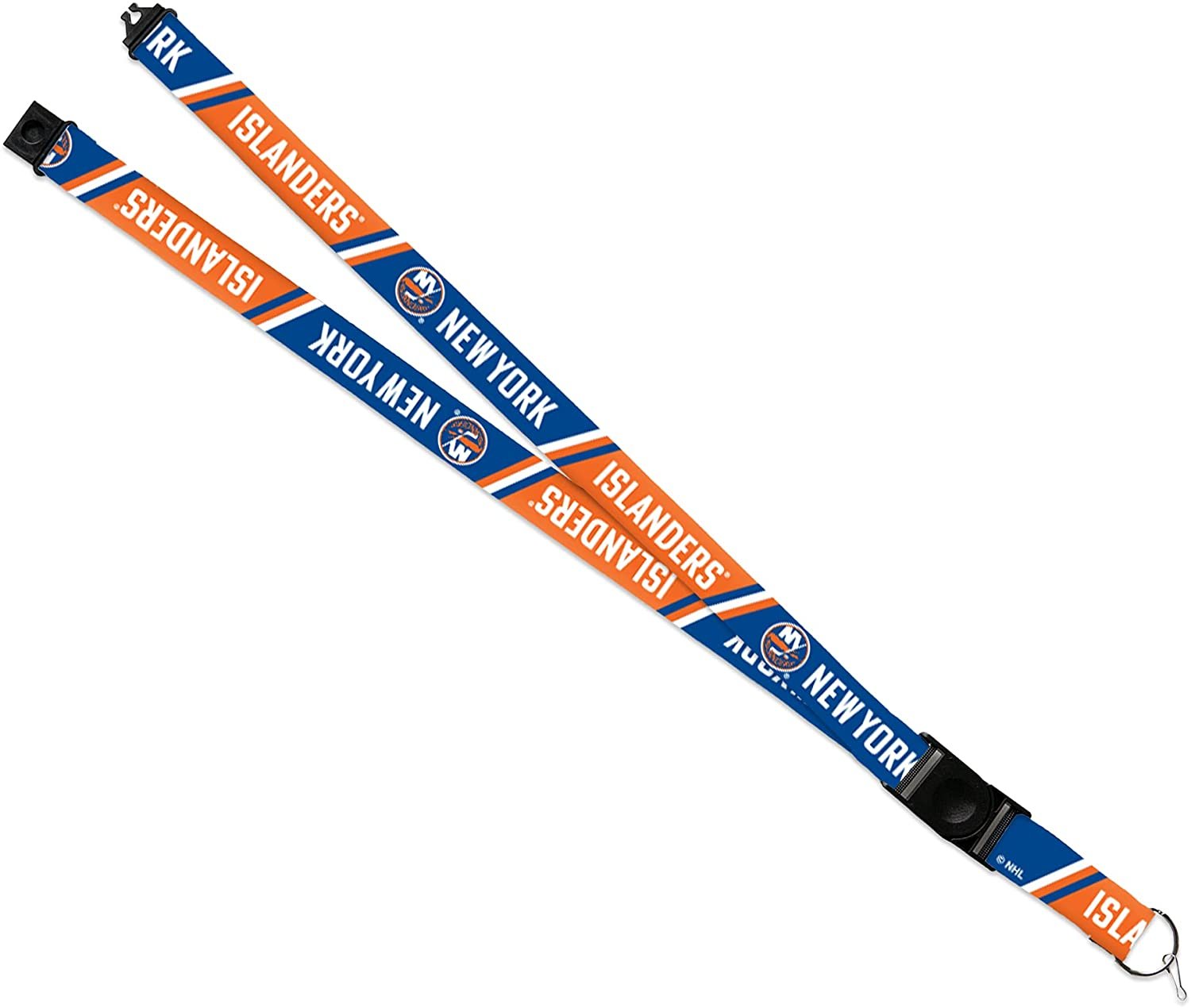 New York Islanders Lanyard Keychain Safety Breakaway Double Sided by Fielders Choice
