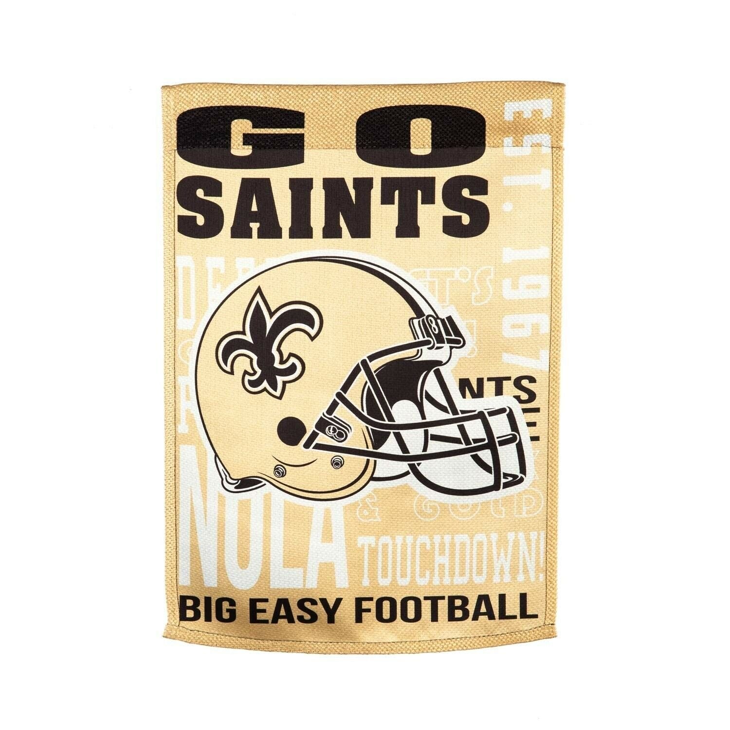 New Orleans Saints Fan Rules Premium 2-sided 28x44 Banner Outdoor Flag Football by Fielders Choice