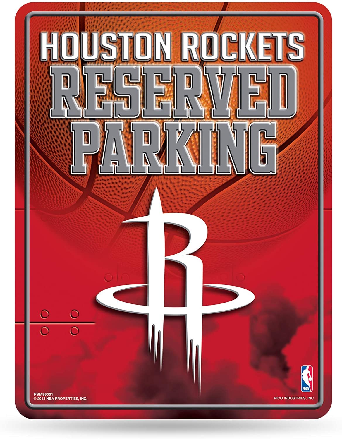 Houston Rockets 8.5-Inch by 11-Inch Metal Parking Sign Décor by Fielders Choice