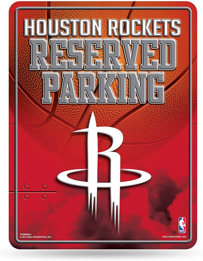 Houston Rockets 8.5-Inch by 11-Inch Metal Parking Sign Décor by Fielders Choice