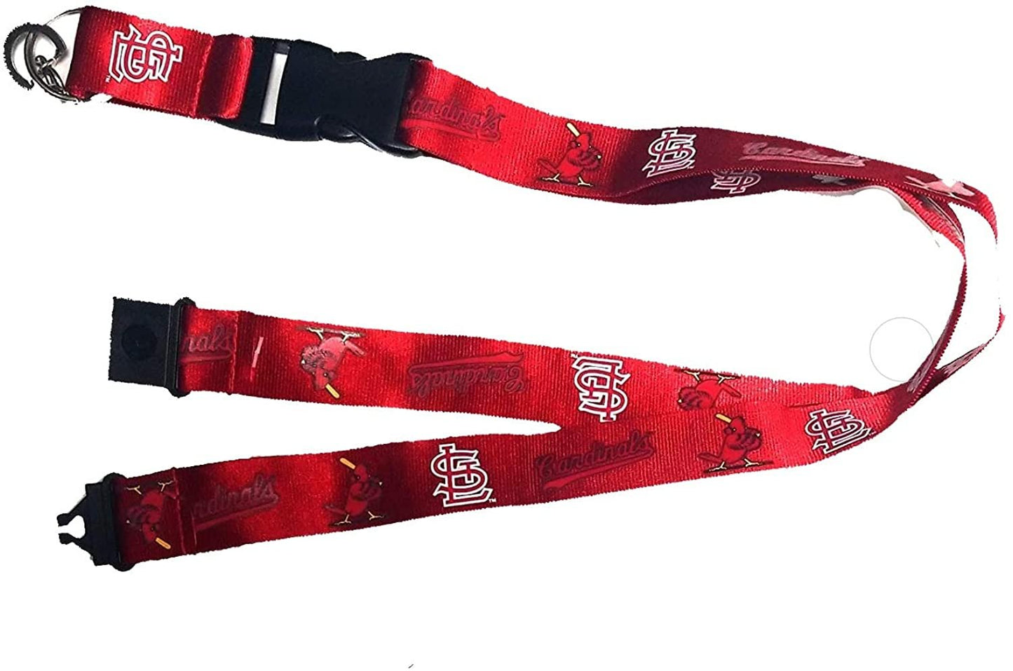 St Louis Cardinals Cooperstown Retro Logo Lanyard Keychain Double Sided Breakaway Safety Design Adult 18 Inch by Fielders Choice