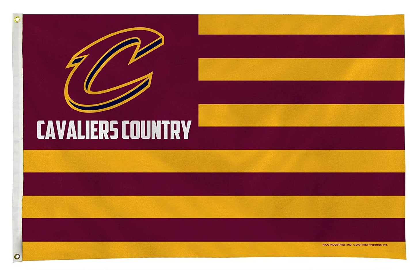 Cleveland Cavaliers Flag Banner 3x5 Country Design Premium with Metal Grommets Outdoor House Basketball by Fielders Choice
