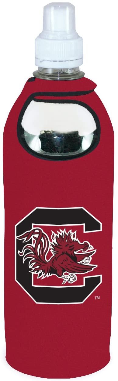 South Carolina Gamecocks USC 1/2 Liter Water Bottle Neoprene Beverage Insulator Holder Cooler with Clip University of by Fielders Choice