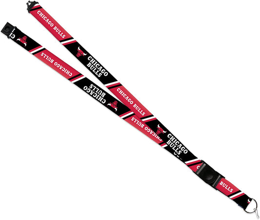 Chicago Bulls Premium Lanyard Keychain 18 Inch Button Clip Safety Breakaway by Fielders Choice