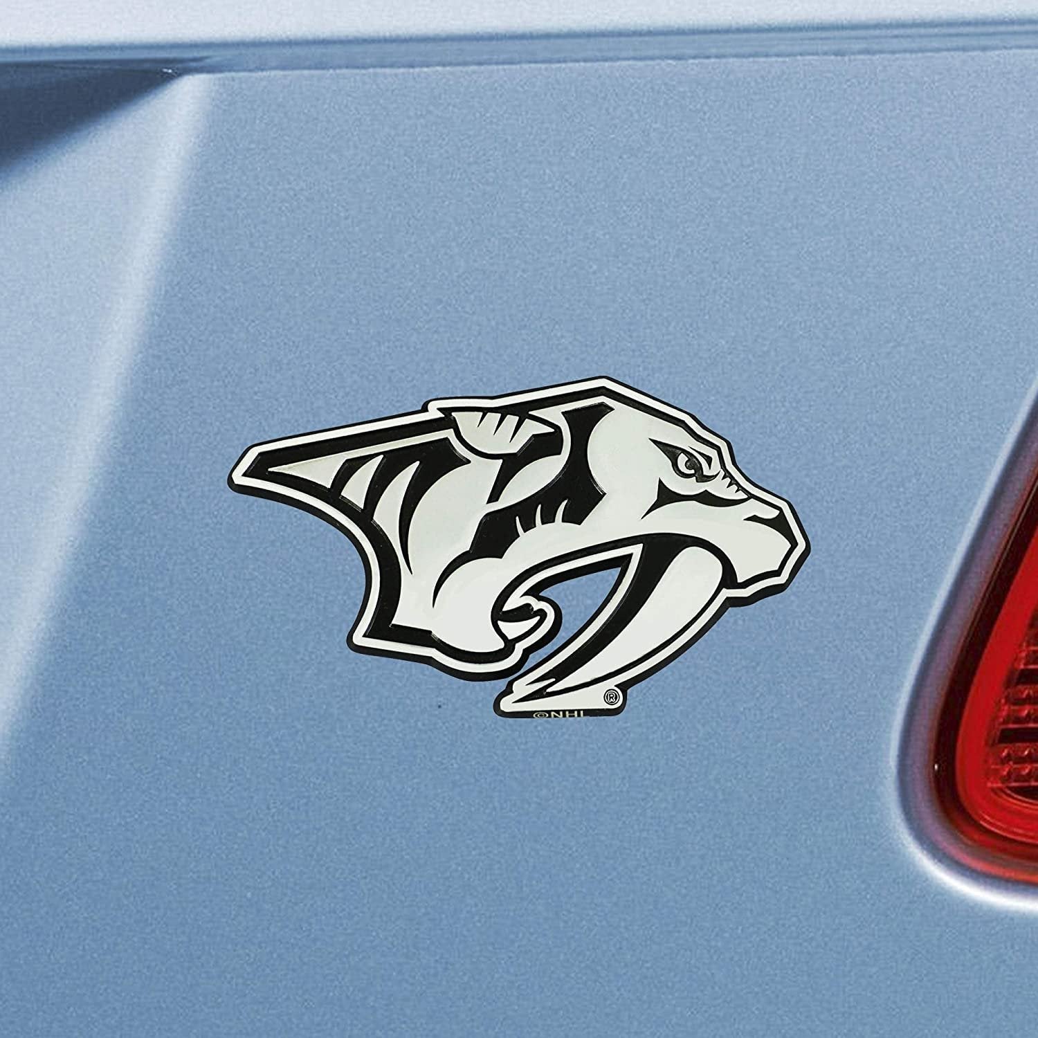 Nashville Predators Solid Metal Raised Auto Emblem Decal Adhesive Backing by Fielders Choice
