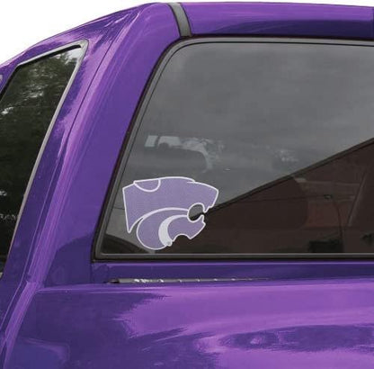 Kansas State University Wildcats 8 Inch Perforated Auto Window Film Decal One-Way Vision Exterior Application by Fielders Choice