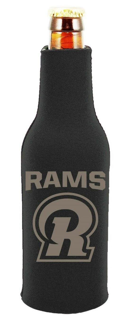 Los Angeles Rams 2-PACK Zipper BOTTLE Tonal Black Koozie Neoprene Holder Cooler by Fielders Choice