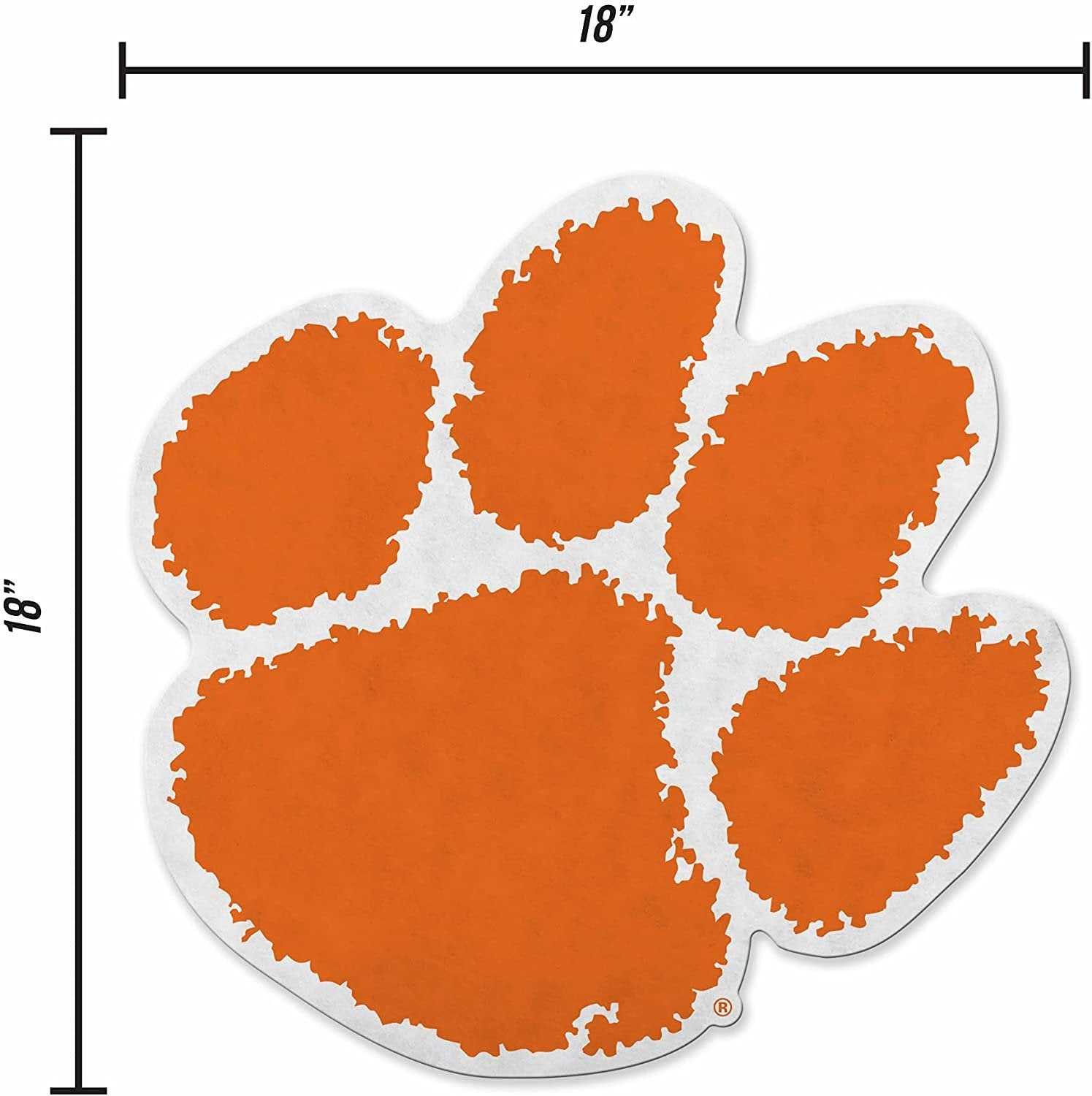 Clemson University Tigers Soft Felt Pennant, Logo Design, Shape Cut, 18 Inch, Easy To Hang by Fielders Choice