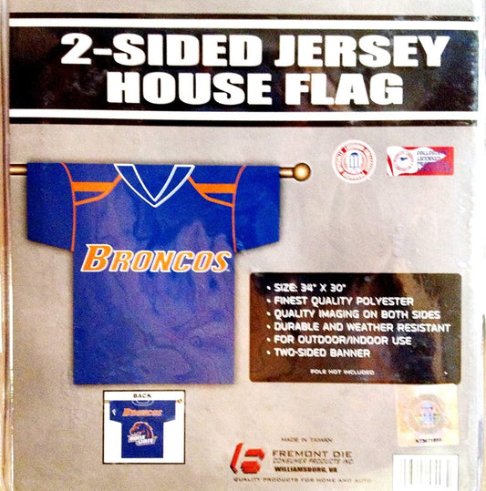 Boise State University Broncos Premium 2-Sided Banner Flag, Jersey Design, 30x34 Inch by Fielders Choice