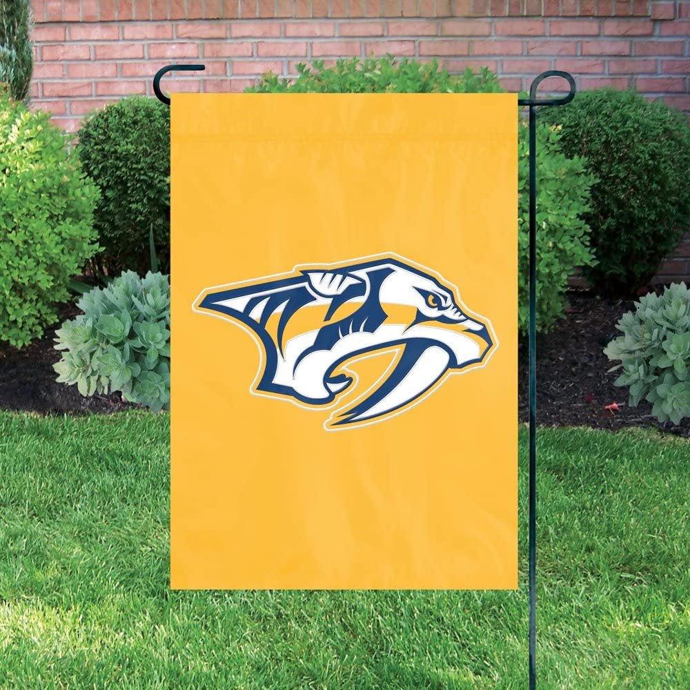 Nashville Predators Premium Garden Flag Banner Applique Embroidered 12.5x18 Inch by Fielders Choice