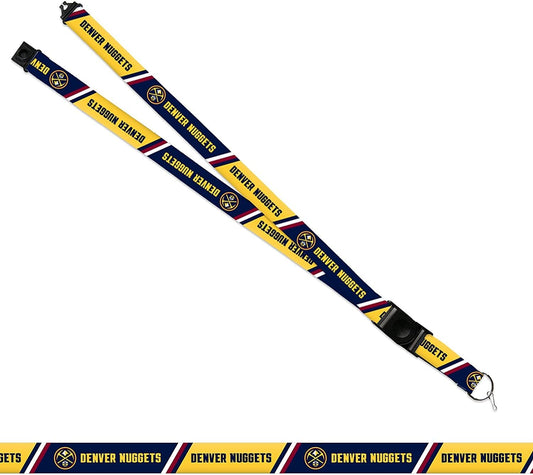 Denver Nuggets Lanyard Keychain Safety Breakaway Double Sided by Fielders Choice