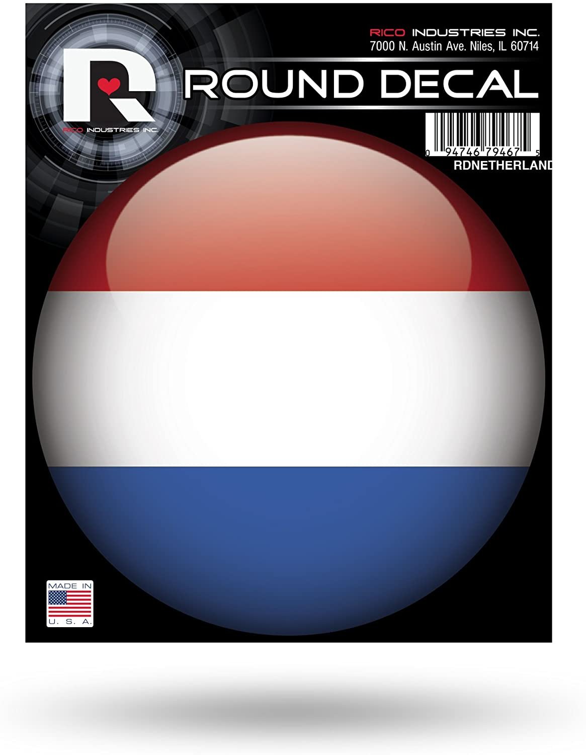 Netherlands World Cup Soccer Round Decal by Fielders Choice