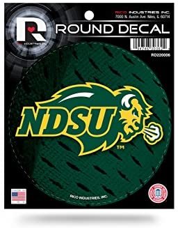 North Dakota State Bison 4" Round Decal University of by Fielders Choice