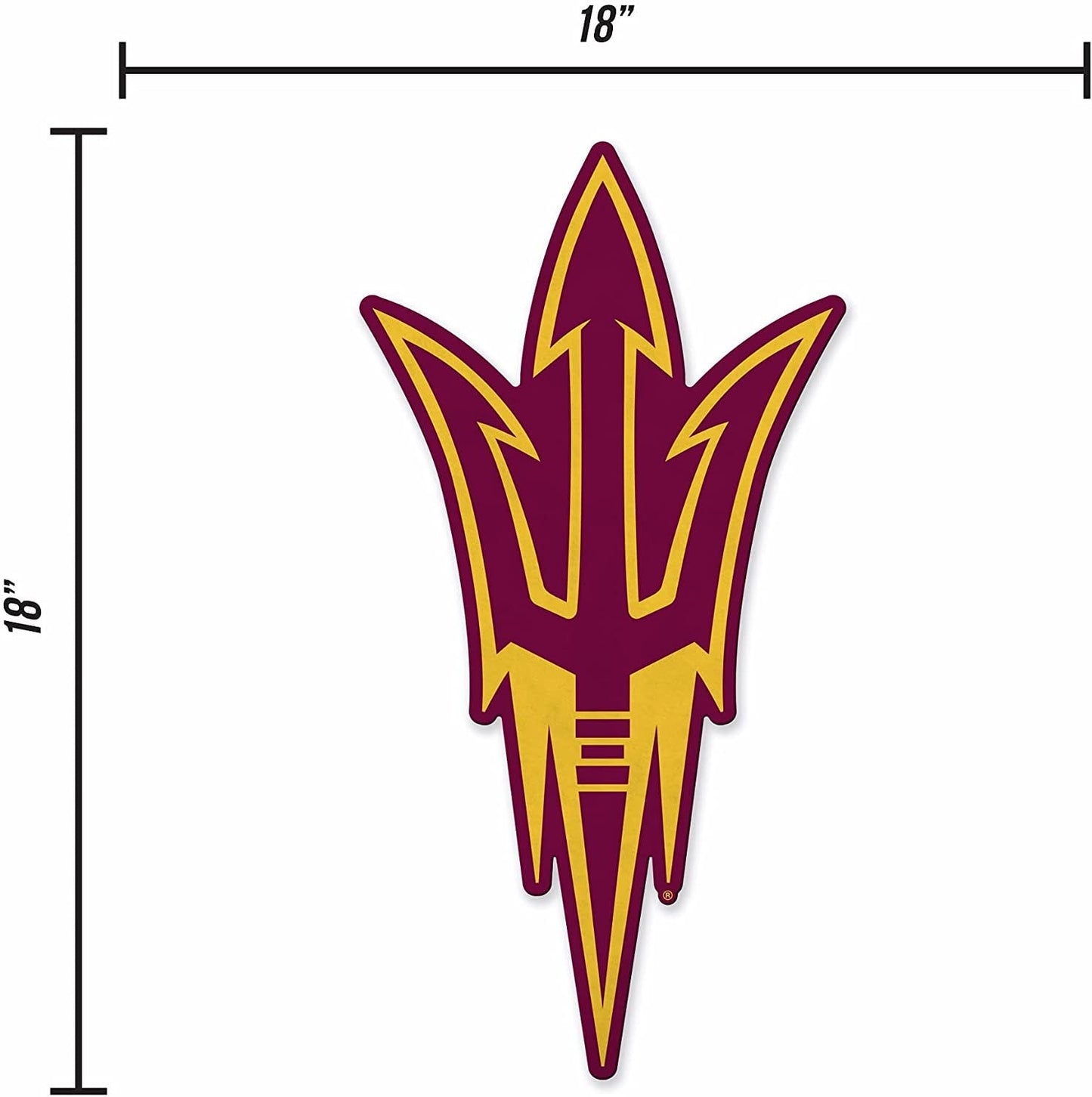 Arizona State Sun Devils Pennant Primary Logo 18 Inch Soft Felt University of by Fielders Choice