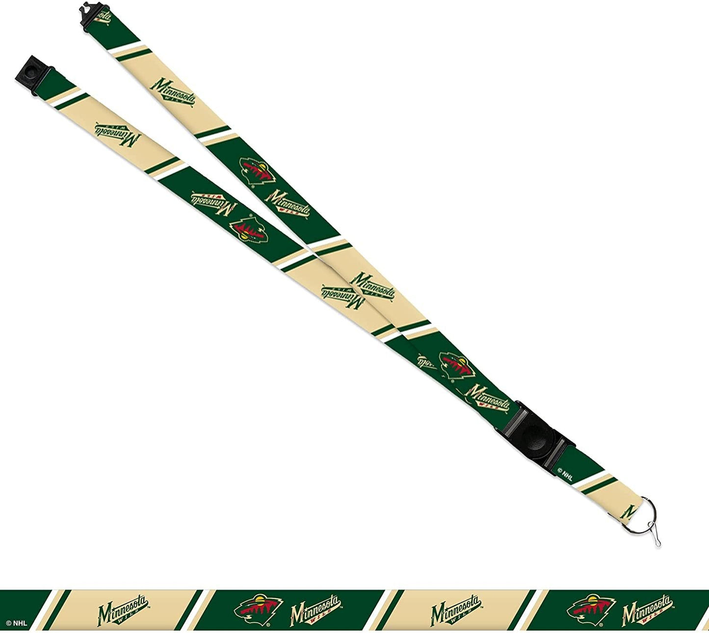 Minnesota Wild Lanyard Keychain Safety Breakaway Double Sided by Fielders Choice