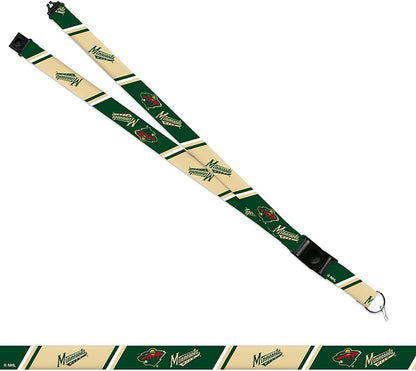 Minnesota Wild Lanyard Keychain Safety Breakaway Double Sided by Fielders Choice