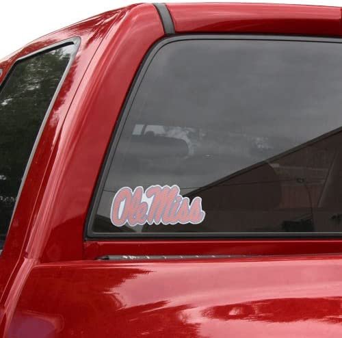 University of Mississippi Rebels Ole Miss 8 Inch Perforated Auto Window Film Decal One-Way Vision Exterior Application by Fielders Choice