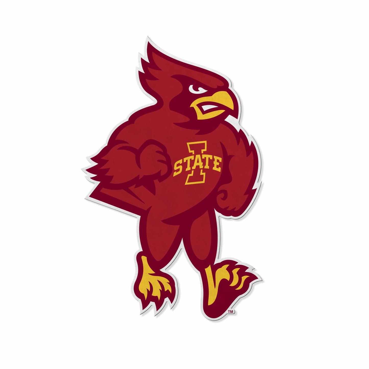 Iowa State University Cyclones Soft Felt Pennant, Mascot Design, Shape Cut, 18 Inch, Easy To Hang by Fielders Choice